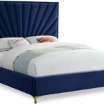 Eclipse Velvet Upholstered Bed