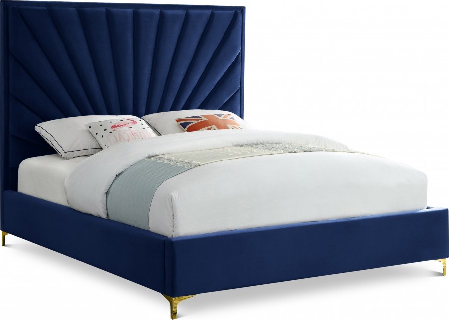 3048.jpg Eclipse Velvet Upholstered Bed - Image 1
