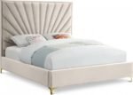 Eclipse Velvet Upholstered Bed