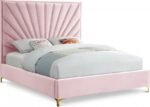 Eclipse Velvet Upholstered Bed