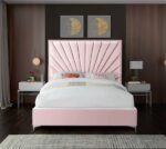 Eclipse Velvet Upholstered Bed - Image 4