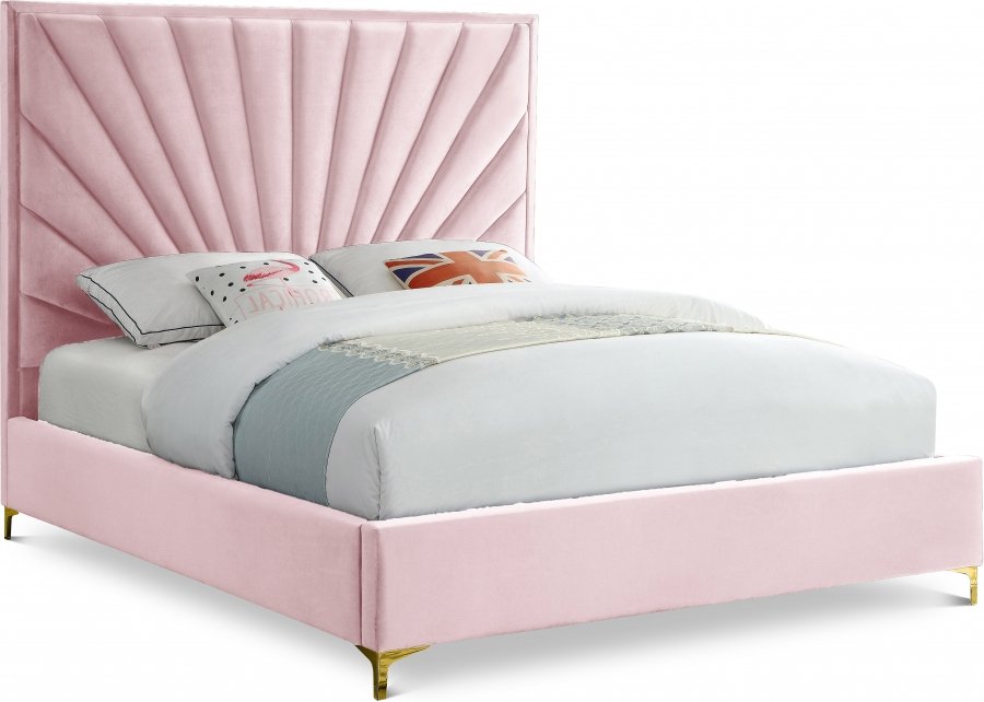 3056.jpg Eclipse Velvet Upholstered Bed - Image 1