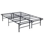 MABEL METAL FULL MATTRESS SUPPORT PLATFORM BED BLACK