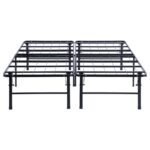 MABEL METAL EASTERN KING MATTRESS SUPPORT PLATFORM BED BLACK - Image 5
