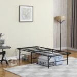 MABEL METAL TWIN MATTRESS SUPPORT PLATFORM BED BLACK - Image 3