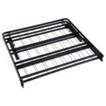 MABEL METAL TWIN MATTRESS SUPPORT PLATFORM BED BLACK - Image 6