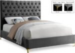 Cruz Velvet Upholstered Bed
