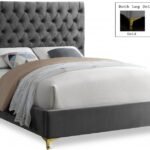 Cruz Velvet Upholstered Bed