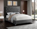 Cruz Velvet Upholstered Bed - Image 2
