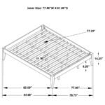 HOUNSLOW EASTERN KING UNIVERSAL PLATFORM BED WHITE - Image 7