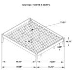 HOUNSLOW CALIFORNIA KING UNIVERSAL PLATFORM BED WHITE - Image 7