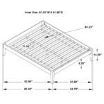 HOUNSLOW QUEEN UNIVERSAL PLATFORM BED WHITE - Image 8