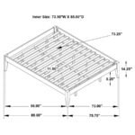 HOUNSLOW CALIFORNIA KING UNIVERSAL PLATFORM BED BLACK - Image 8