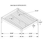 HOUNSLOW QUEEN UNIVERSAL PLATFORM BED BLACK - Image 8