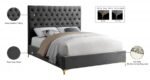 Cruz Velvet Upholstered Bed - Image 6