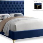 Cruz Velvet Upholstered Bed