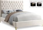 Cruz Velvet Upholstered Bed