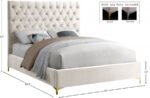 Cruz Velvet Upholstered Bed - Image 5