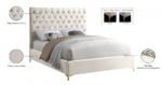 Cruz Velvet Upholstered Bed - Image 6