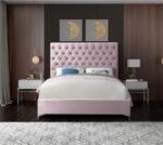 Cruz Velvet Upholstered Bed - Image 4