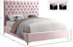 Cruz Velvet Upholstered Bed - Image 5
