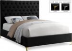 Cruz Velvet Upholstered Bed