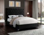 Cruz Velvet Upholstered Bed - Image 2