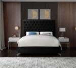 Cruz Velvet Upholstered Bed - Image 4