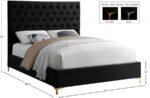 Cruz Velvet Upholstered Bed - Image 5
