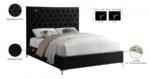 Cruz Velvet Upholstered Bed - Image 6
