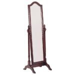 CABOT WOOD ADJUSTABLE FULL LENGTH CHEVAL MIRROR MERLOT
