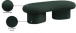 Luka Boucle Fabric Upholstered Bench - Image 14