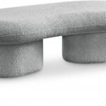 Luka Boucle Fabric Upholstered Bench