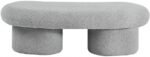 Luka Boucle Fabric Upholstered Bench - Image 3