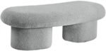 Luka Boucle Fabric Upholstered Bench - Image 7