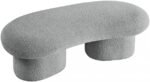 Luka Boucle Fabric Upholstered Bench - Image 8