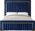 Dolce Velvet Upholstered Queen Bed - Image 3