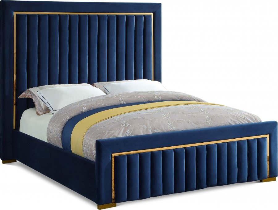 3109.jpg Dolce Velvet Upholstered Queen Bed - Image 1