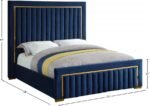 Dolce Velvet Upholstered Queen Bed - Image 5