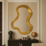 Oblique Iron Frame Mirror - Image 2