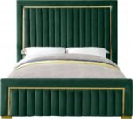 Dolce Velvet Upholstered Queen Bed - Image 3