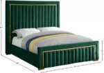 Dolce Velvet Upholstered Queen Bed - Image 5