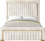 Dolce Velvet Upholstered Queen Bed - Image 3