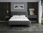 Delano Velvet Upholstered Bed - Image 4