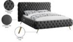Delano Velvet Upholstered Bed - Image 6