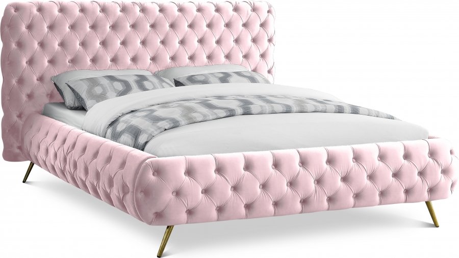 3130.jpg Delano Velvet Upholstered Bed - Image 1