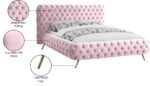 Delano Velvet Upholstered Bed - Image 6