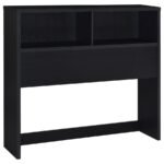 WESTPARK 49-INCH FULL BOOKCASE HEADBOARD BLACK