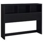 WESTPARK 49-INCH QUEEN BOOKCASE HEADBOARD BLACK