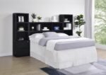 WESTPARK 49-INCH QUEEN BOOKCASE HEADBOARD BLACK - Image 11